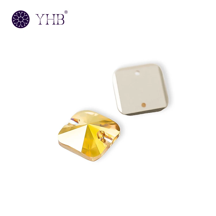 YHB factory bulk Fat Square sew on crystals H3260 multi-color flat back glass sew rhinestones YHB factory bulk Fat Square sew on crystals H3260 multi-color flat back glass sew rhinestones