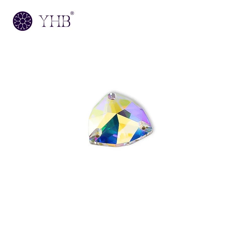 Fat Triangle Hand Sewn Rhinestones Fat Triangle Hand Sewn Rhinestones