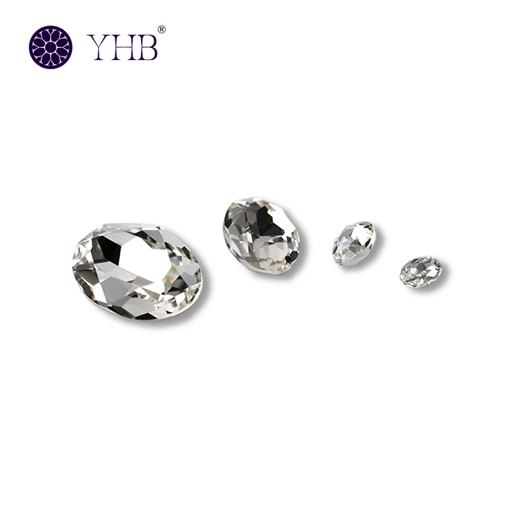 Yhb factory bulk oval fancy hotfix yhb crystal rhinestones with diversified color selections Yhb factory bulk oval fancy hotfix yhb crystal rhinestones with diversified color selections