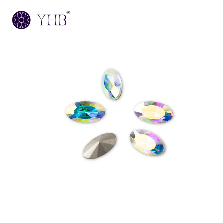 Yhb factory bulk oval sunflower cut hotfix yhb crystal rhinestones Yhb factory bulk oval sunflower cut hotfix yhb crystal rhinestones