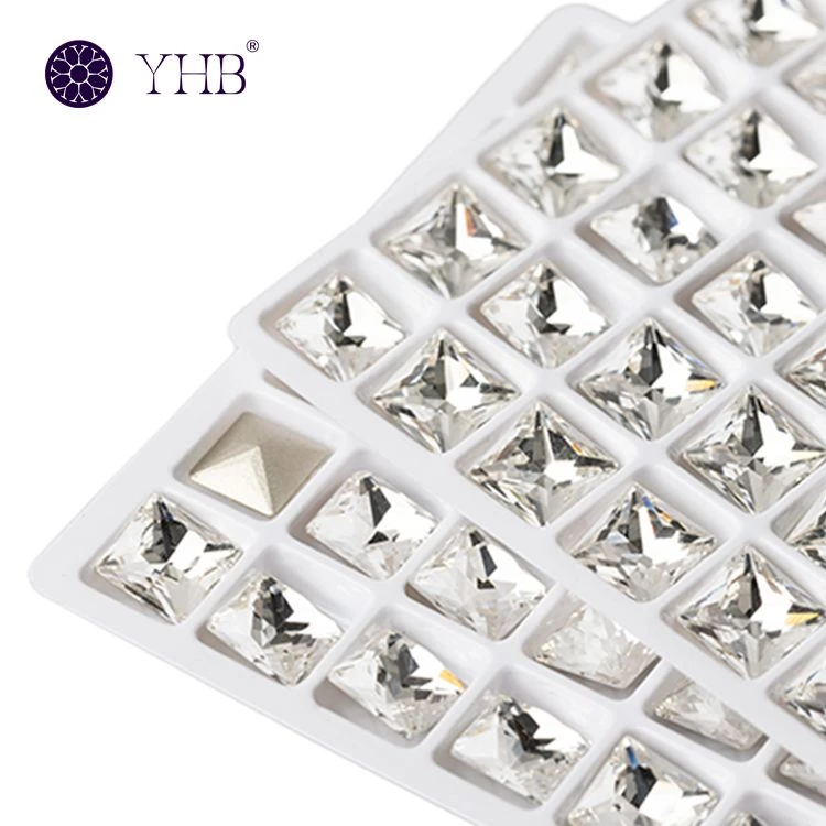 YHB Factory Wholesale Pointback Fancy Stones Square Point 4447 Crystal Rhinestones YHB Factory Wholesale Pointback Fancy Stones Square Point 4447 Crystal Rhinestones
