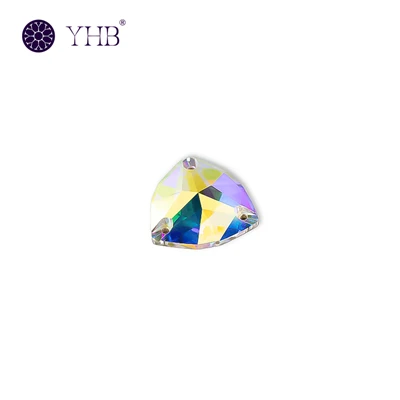 Fat Triangle Hand Sewn Rhinestones